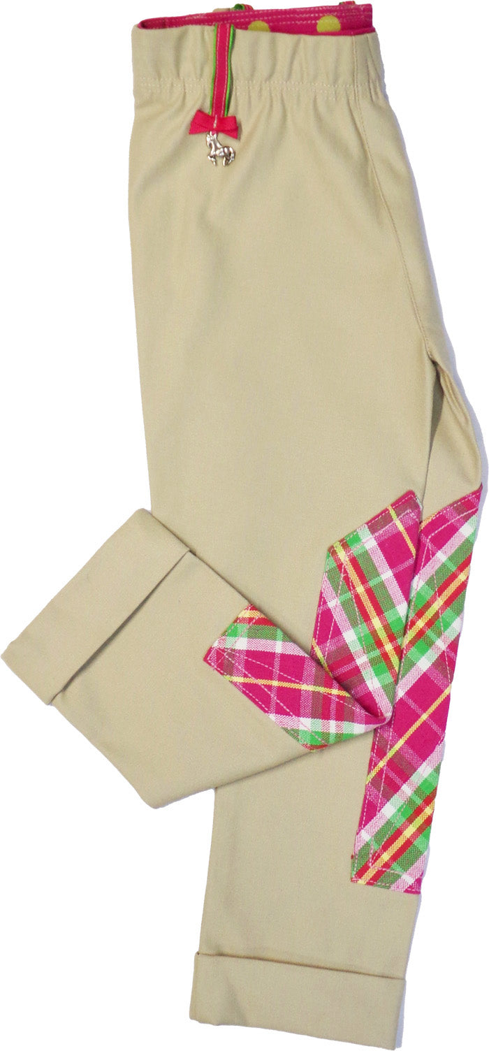 Tan Pant w/ Candy Plaid